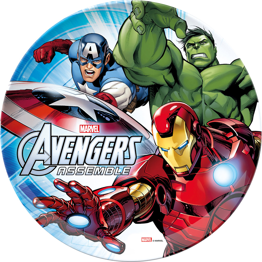 Assiette mélamine Avengers