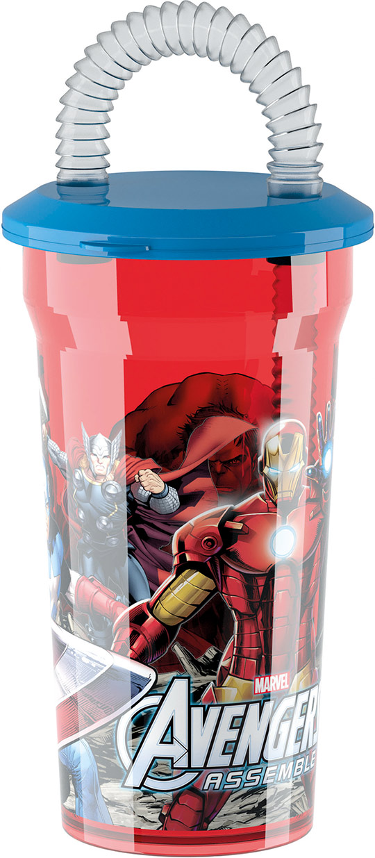 Verre avec paille Avengers