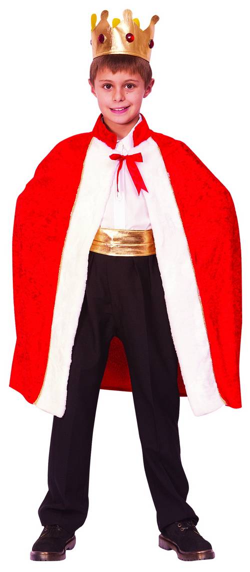 Cape et couronne de roi enfant