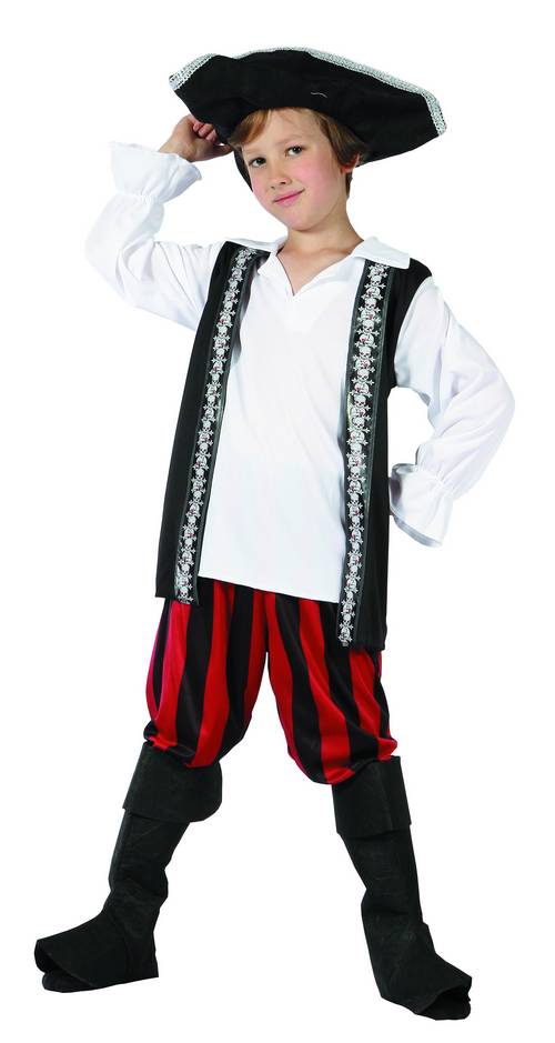Déguisement pirate tête de mort garçon