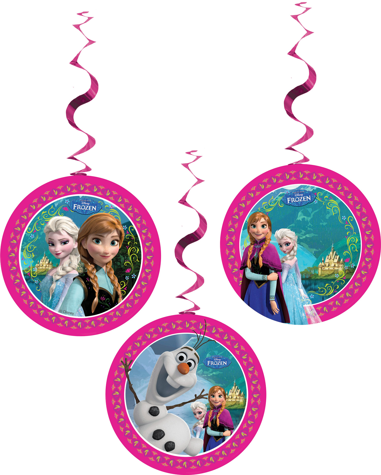 3 Décorations à suspendre La Reine des neiges