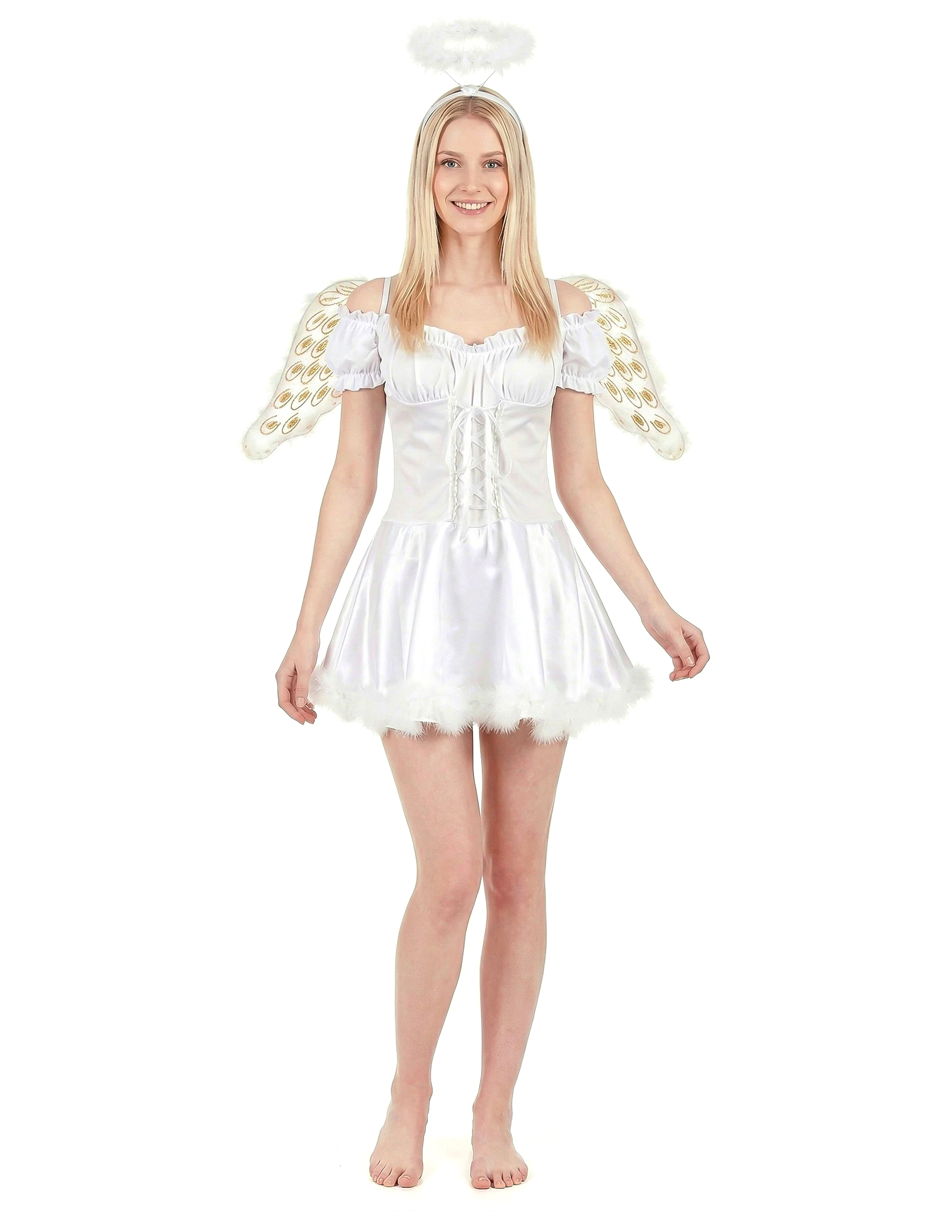 Déguisement ange blanc sexy femme
