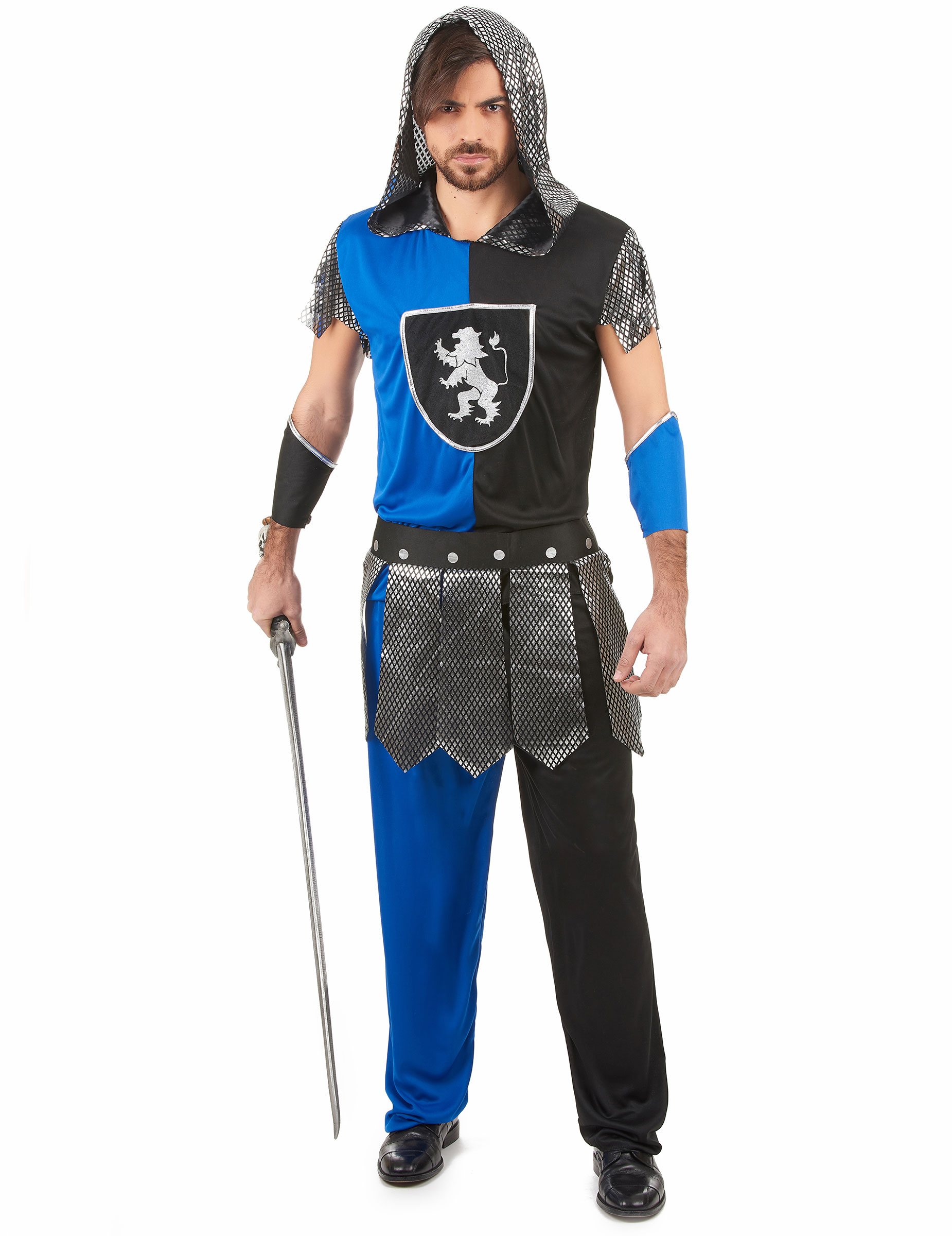 Déguisement chevalier bleu homme