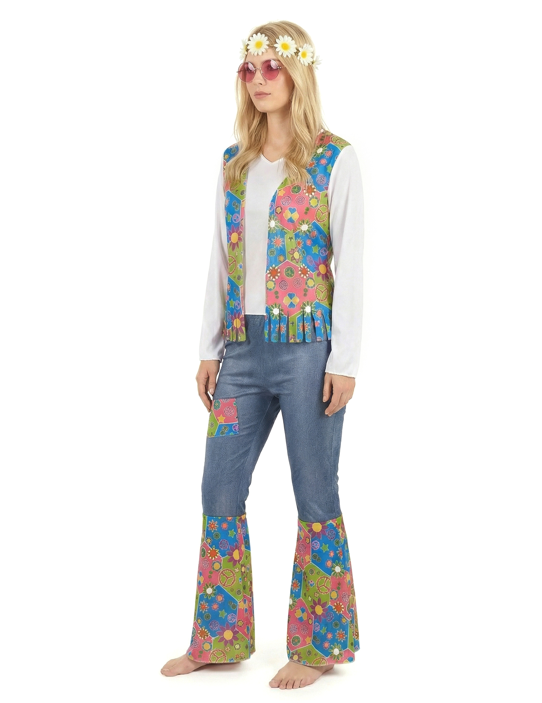 Déguisement hippie peace and love femme