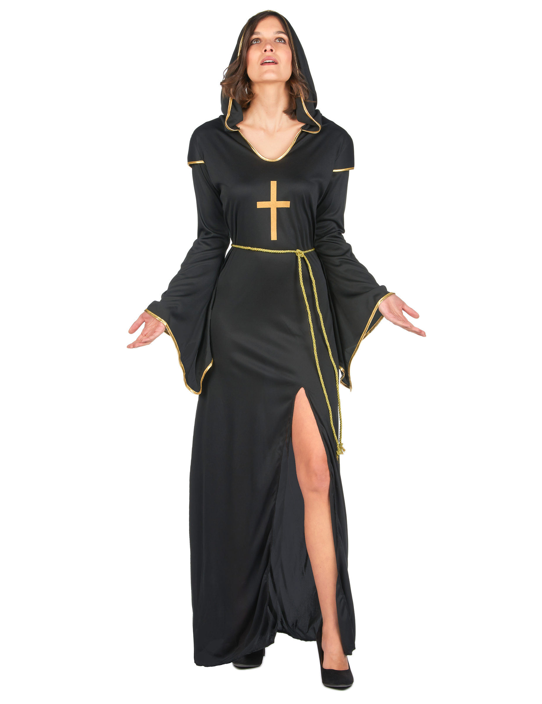 Déguisement nonne fendue femme