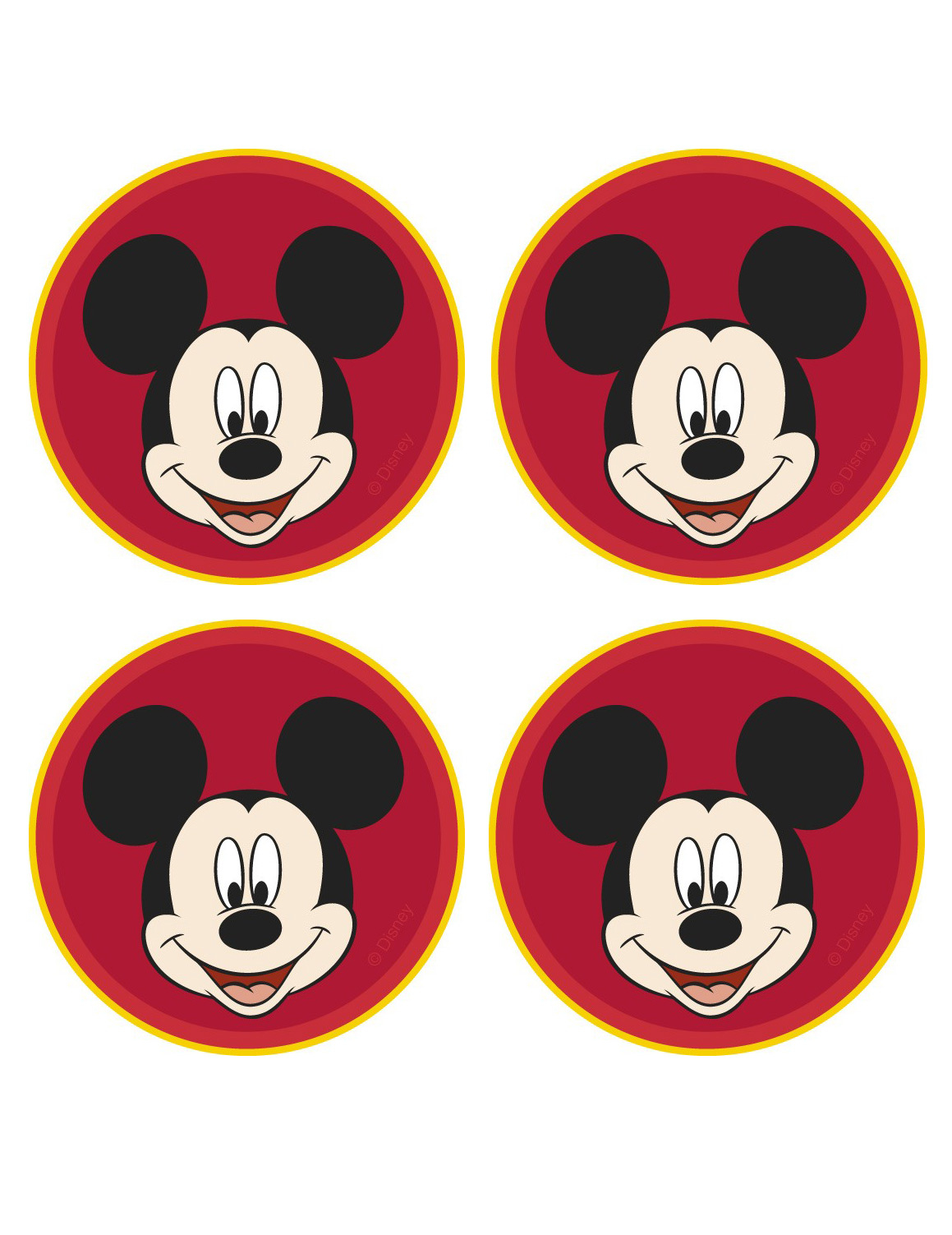 12 Mini disques azyme Mickey