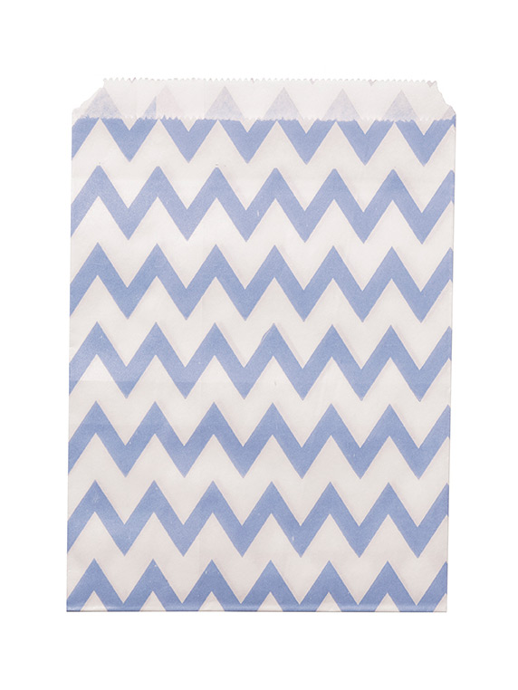 24 Sachets papier chevron lavande 13 x 18 cm