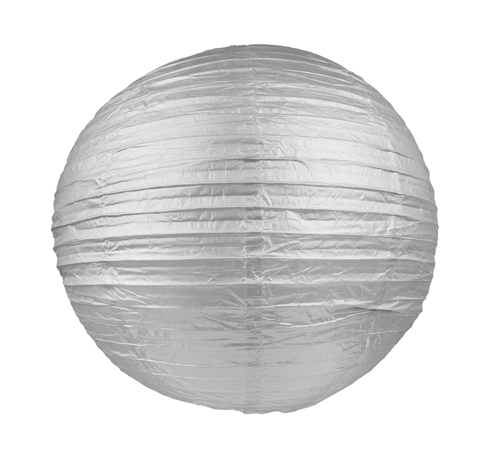 Lanterne japonaise argent 25 cm