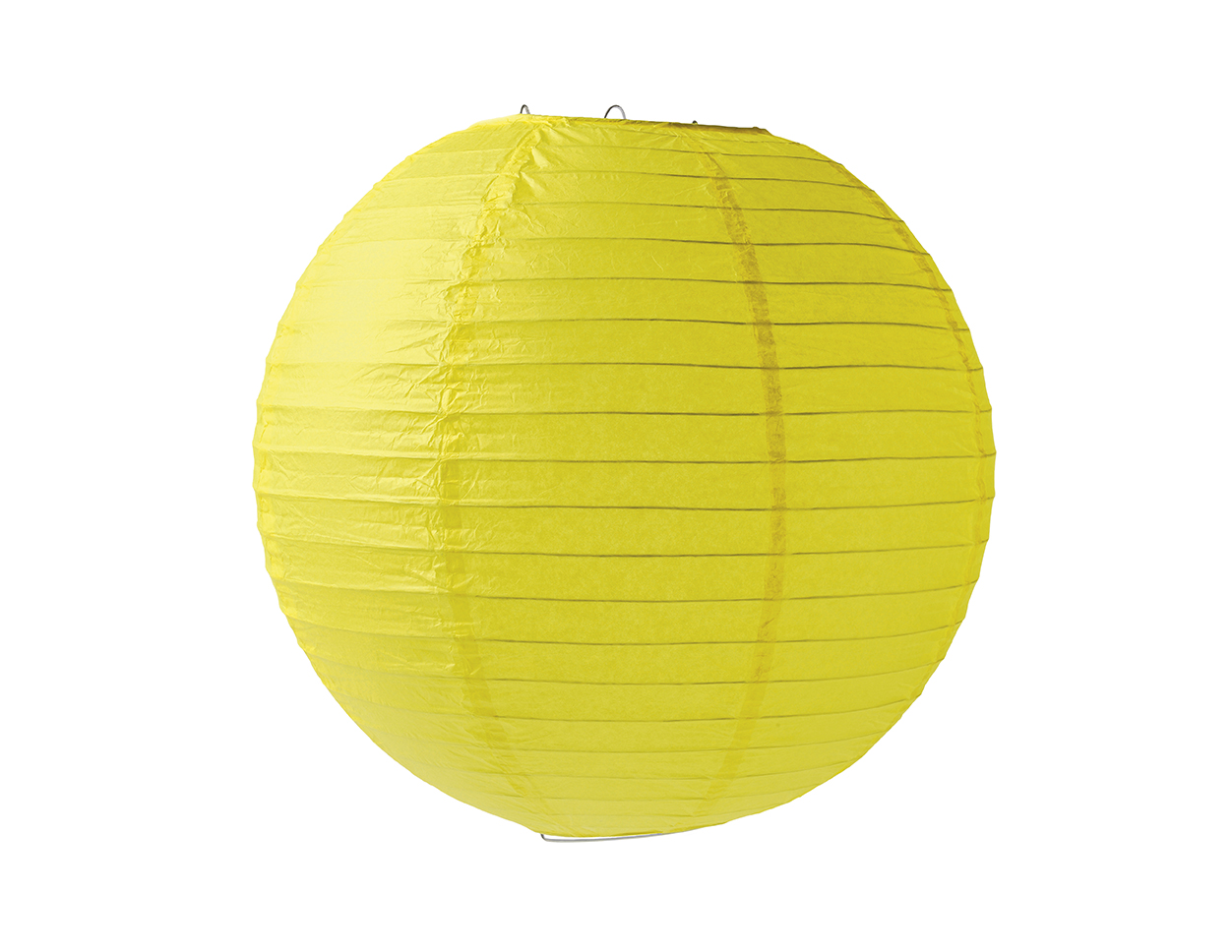 Lanterne japonaise jaune 35 cm