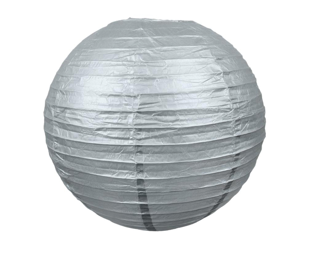 Lanterne japonaise argent 35 cm
