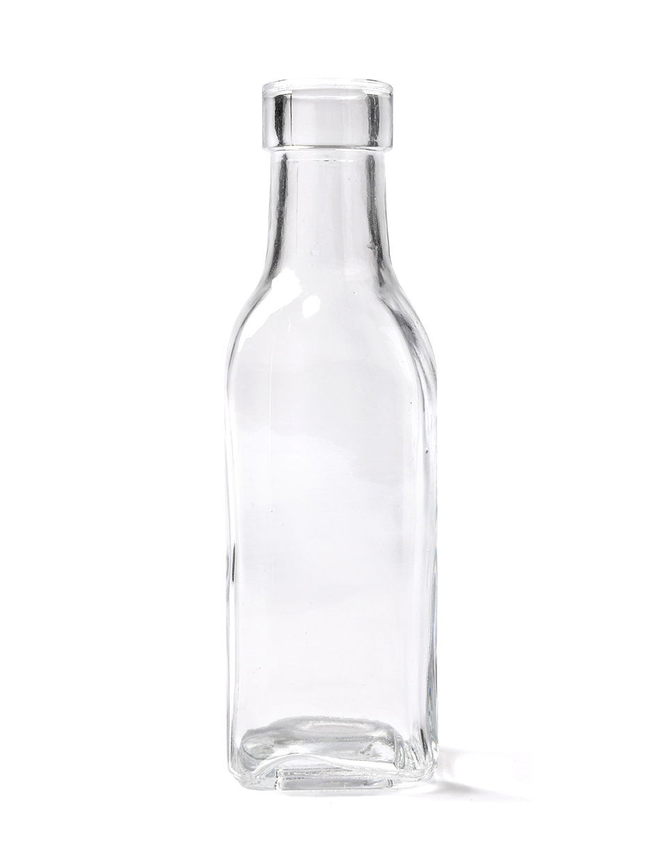 Bouteille en verre carrée 15 cm
