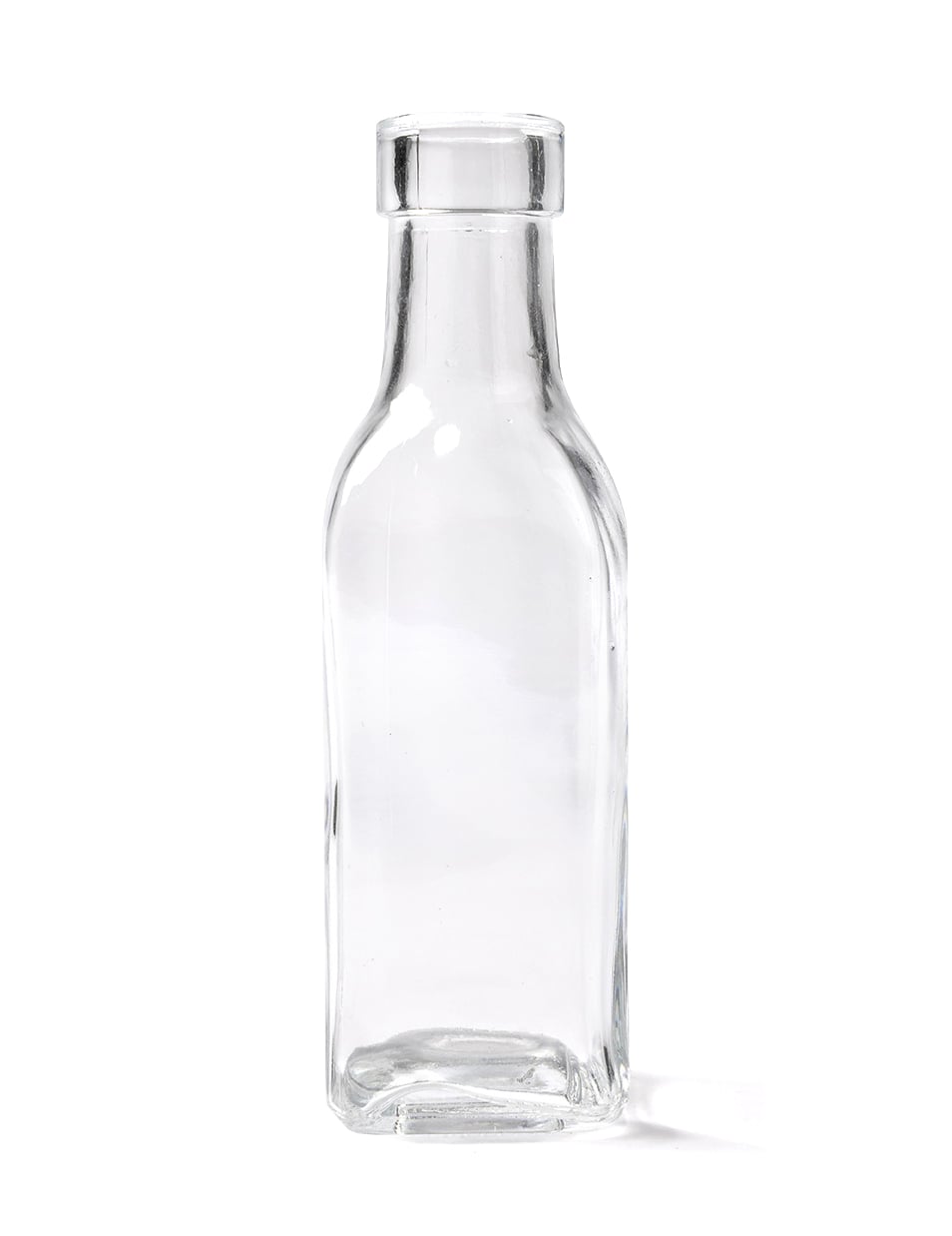 Bouteille en verre carrée 15 cm