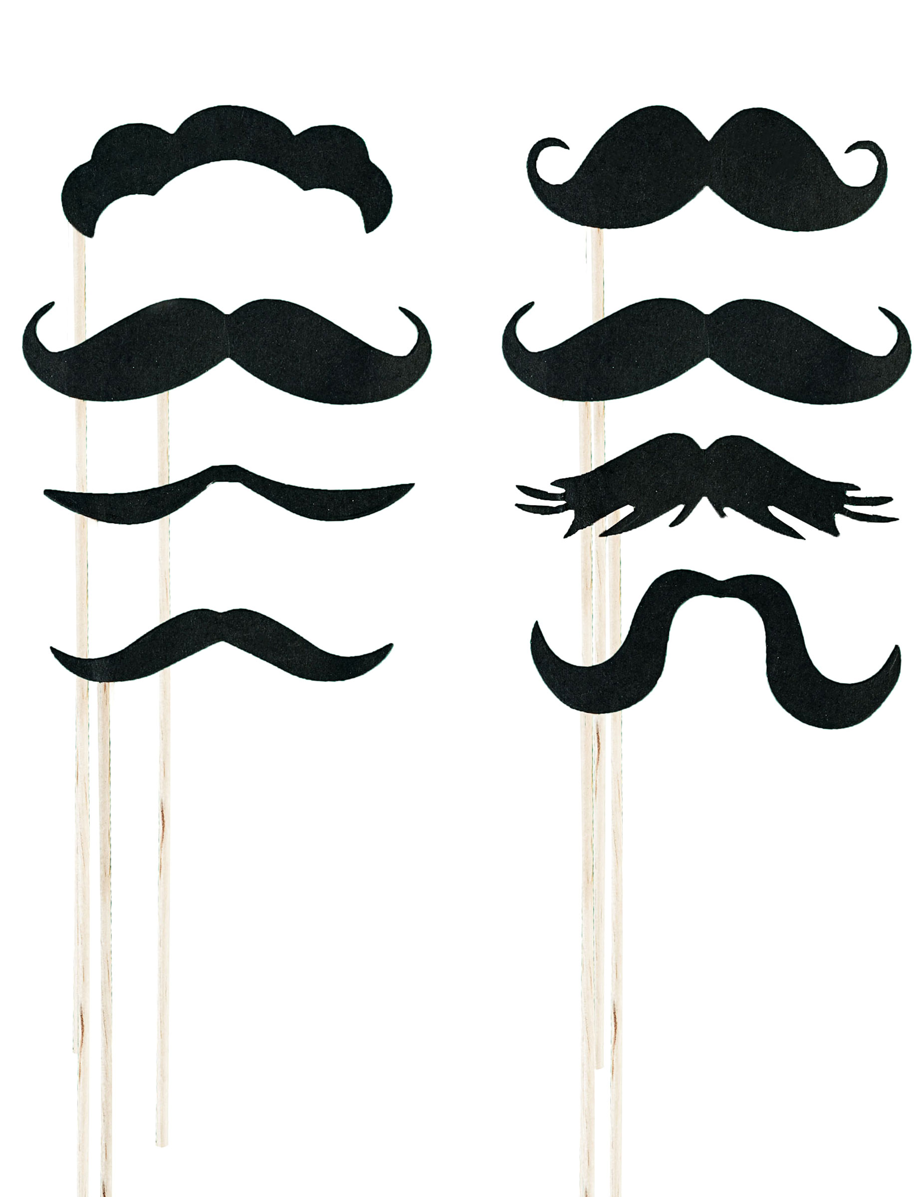 Kit photobooth 8 moustaches
