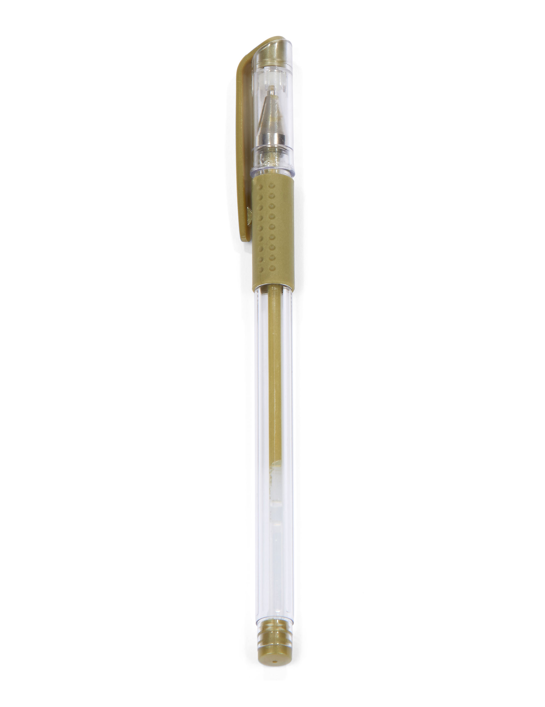 Stylo gel or à encre pailletée