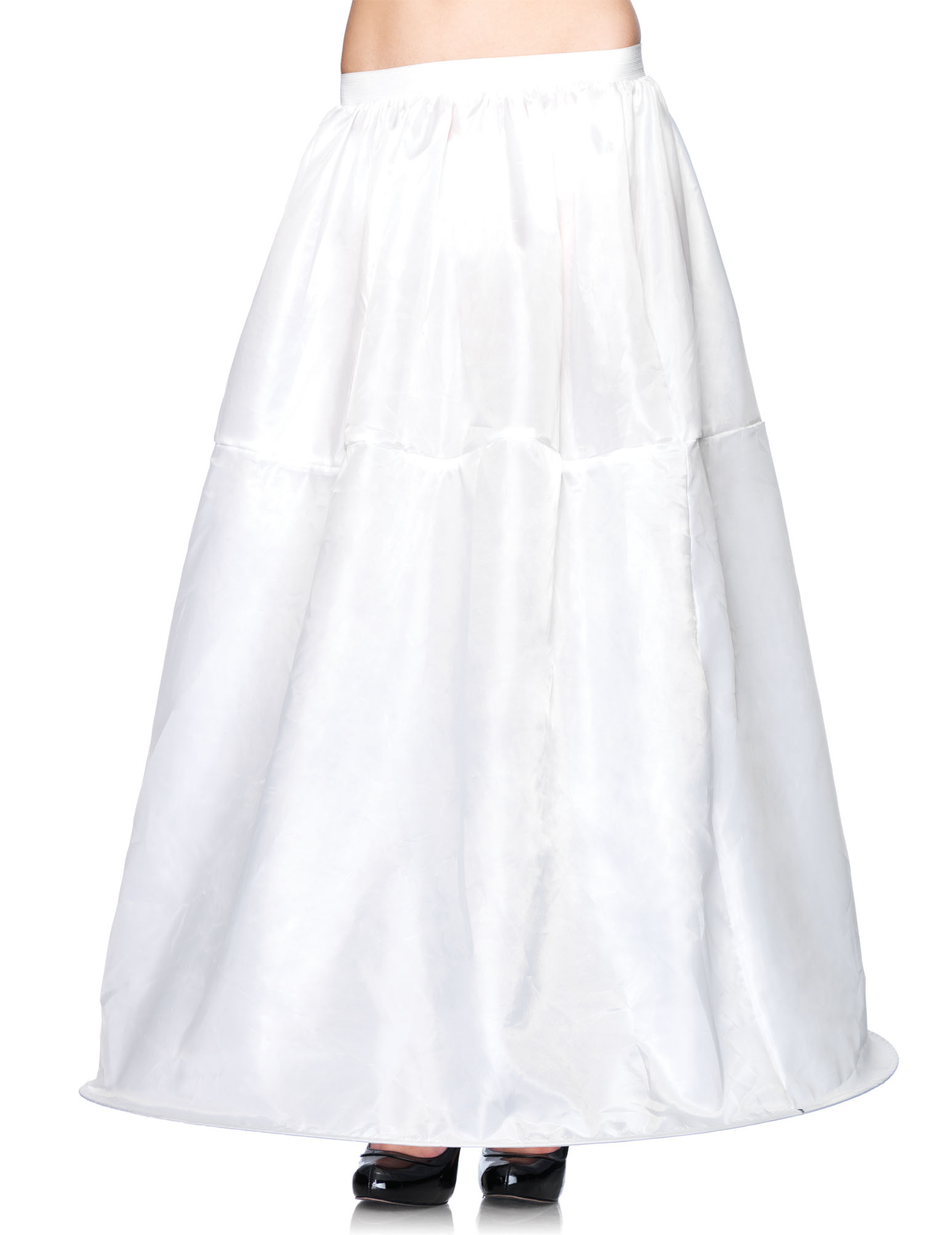 Jupon blanc long à cerceau femme