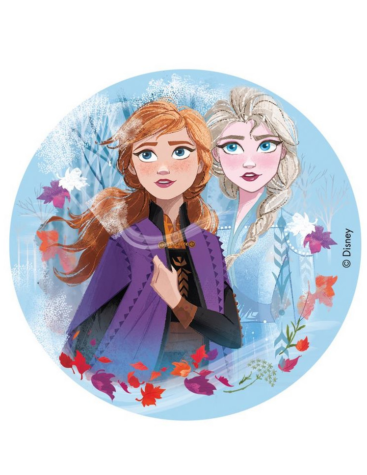 Disque en sucre La Reine des Neiges 2 16 cm