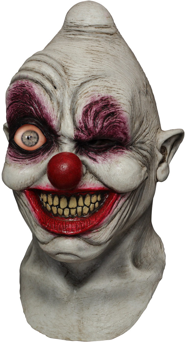 Masque intégral animé adulte clown à lâ  il fou