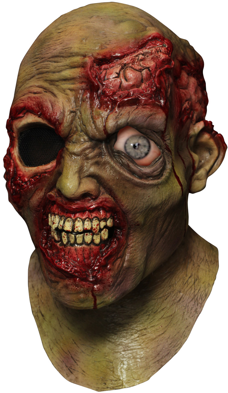 Masque intégral animé zombie borgne adulte