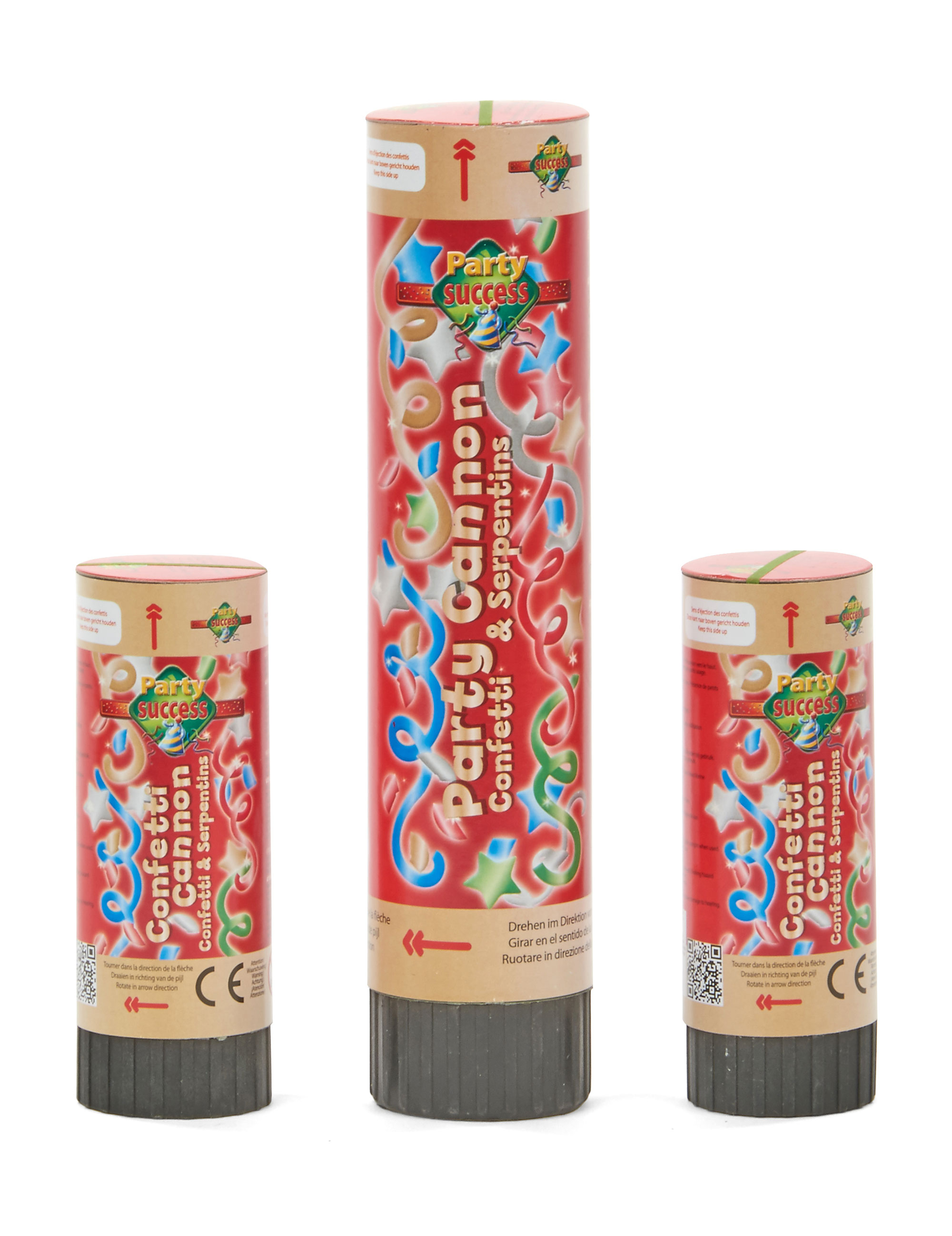 Pack 3 canons à confettis