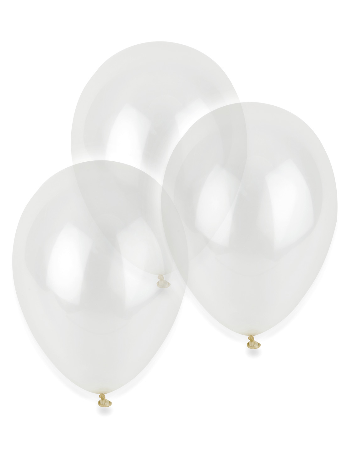 12 Ballons transparents 28 cm