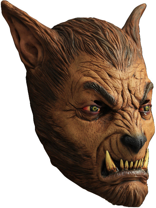 Masque loup-garou brun