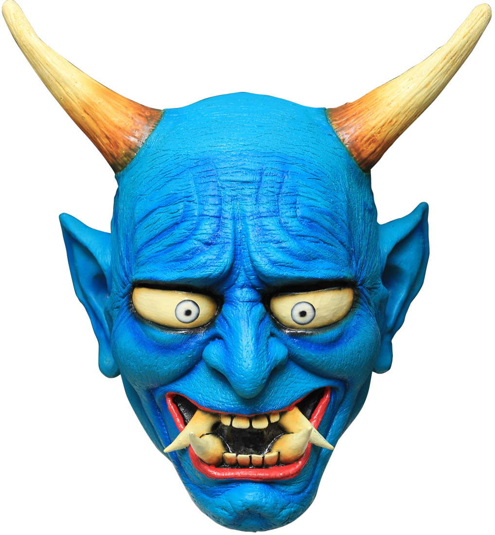 Masque démon Oni bleu