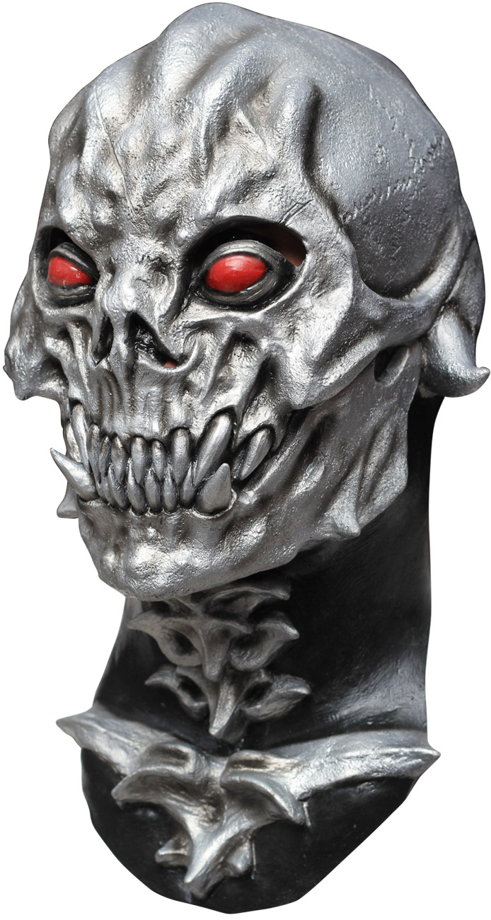 Masque crâne destructeur argent