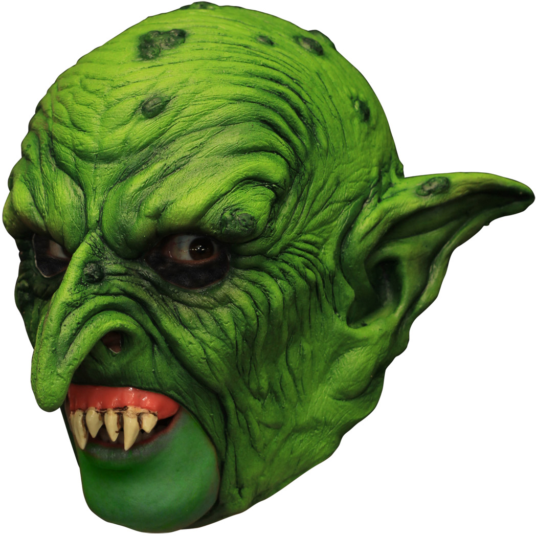 Masque 3/4 gnome vert avec dentier