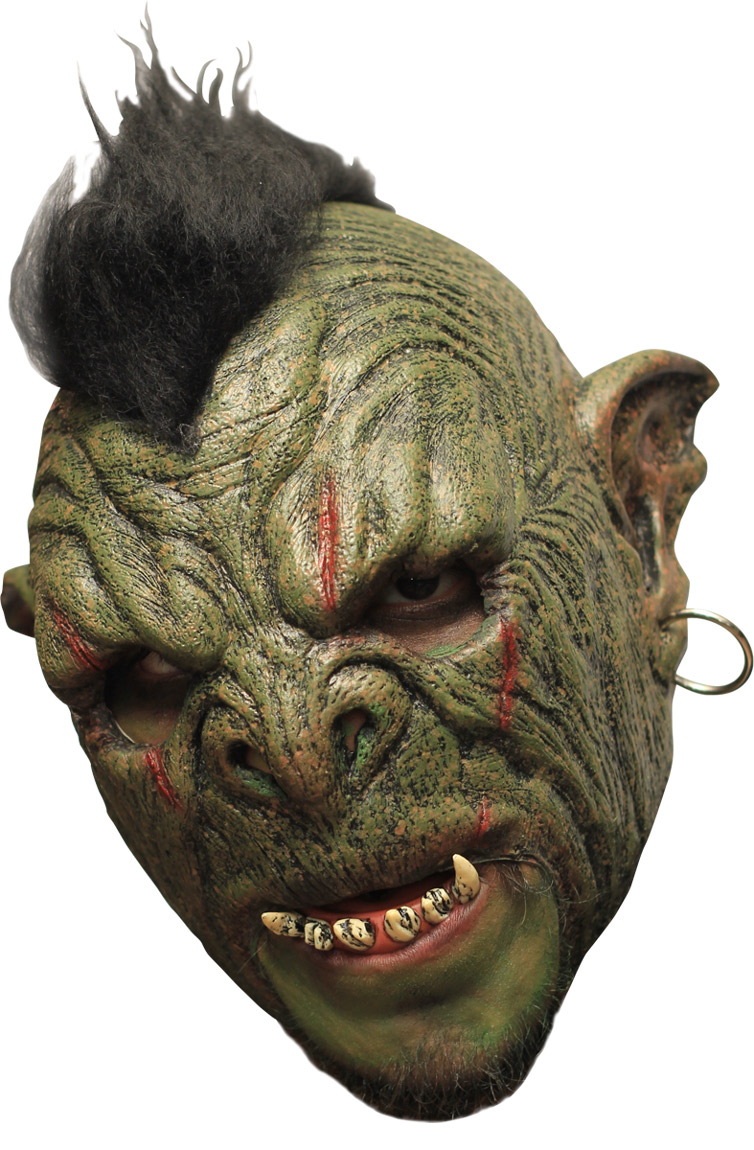 Masque 3/4 orc deluxe avec dentier