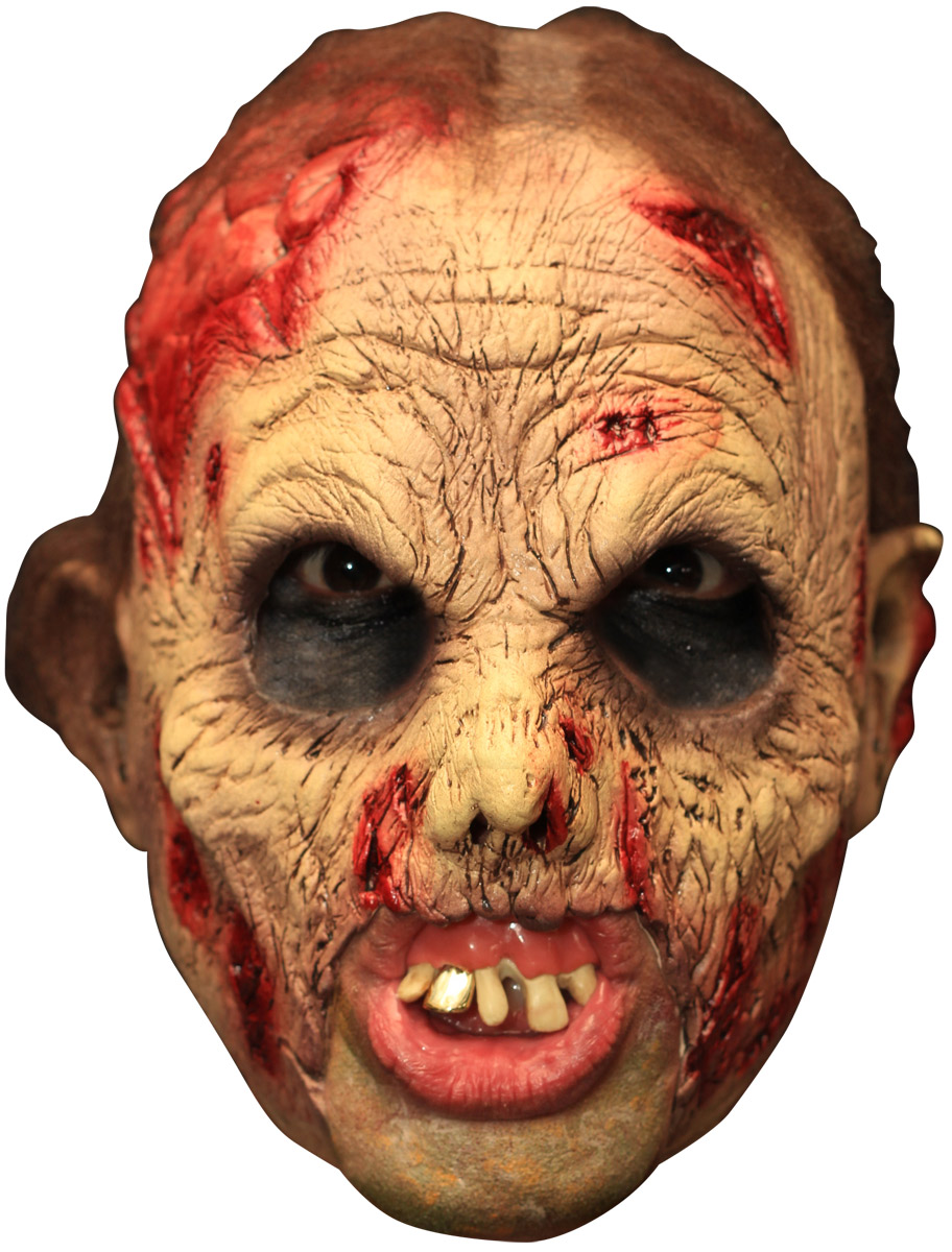 Masque 3/4 mort vivant deluxe avec dentier