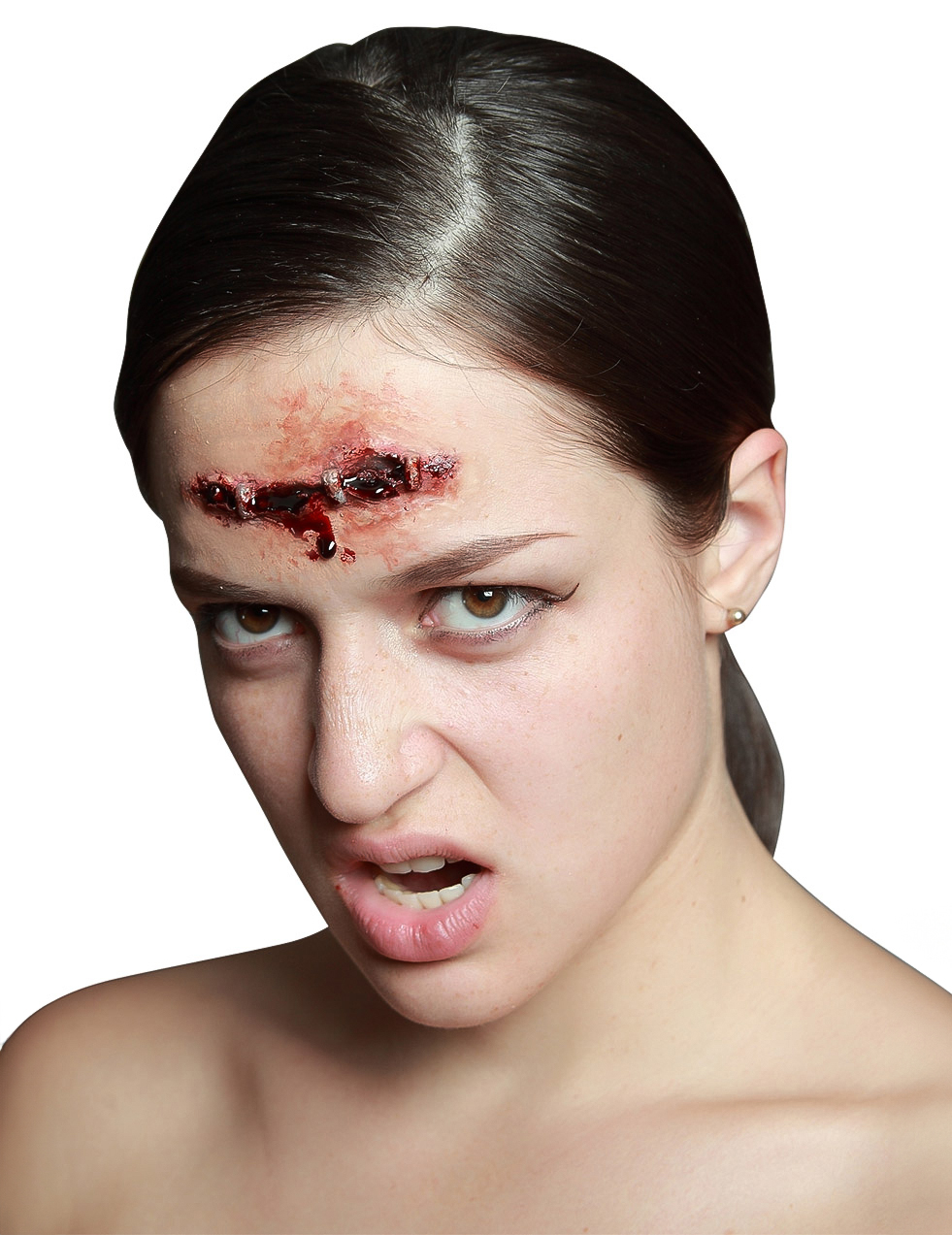 Fausse blessure à l'agrafeuse