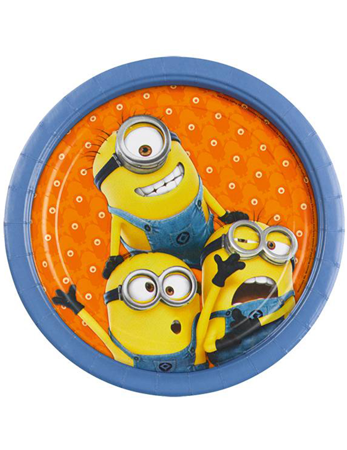 8 Assiettes en carton Minions  23 cm