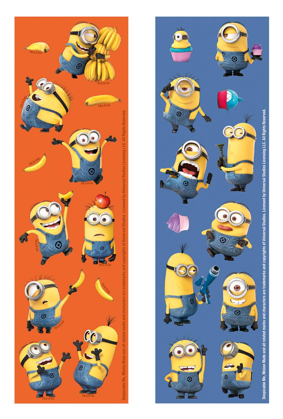 Set autocollants Minions