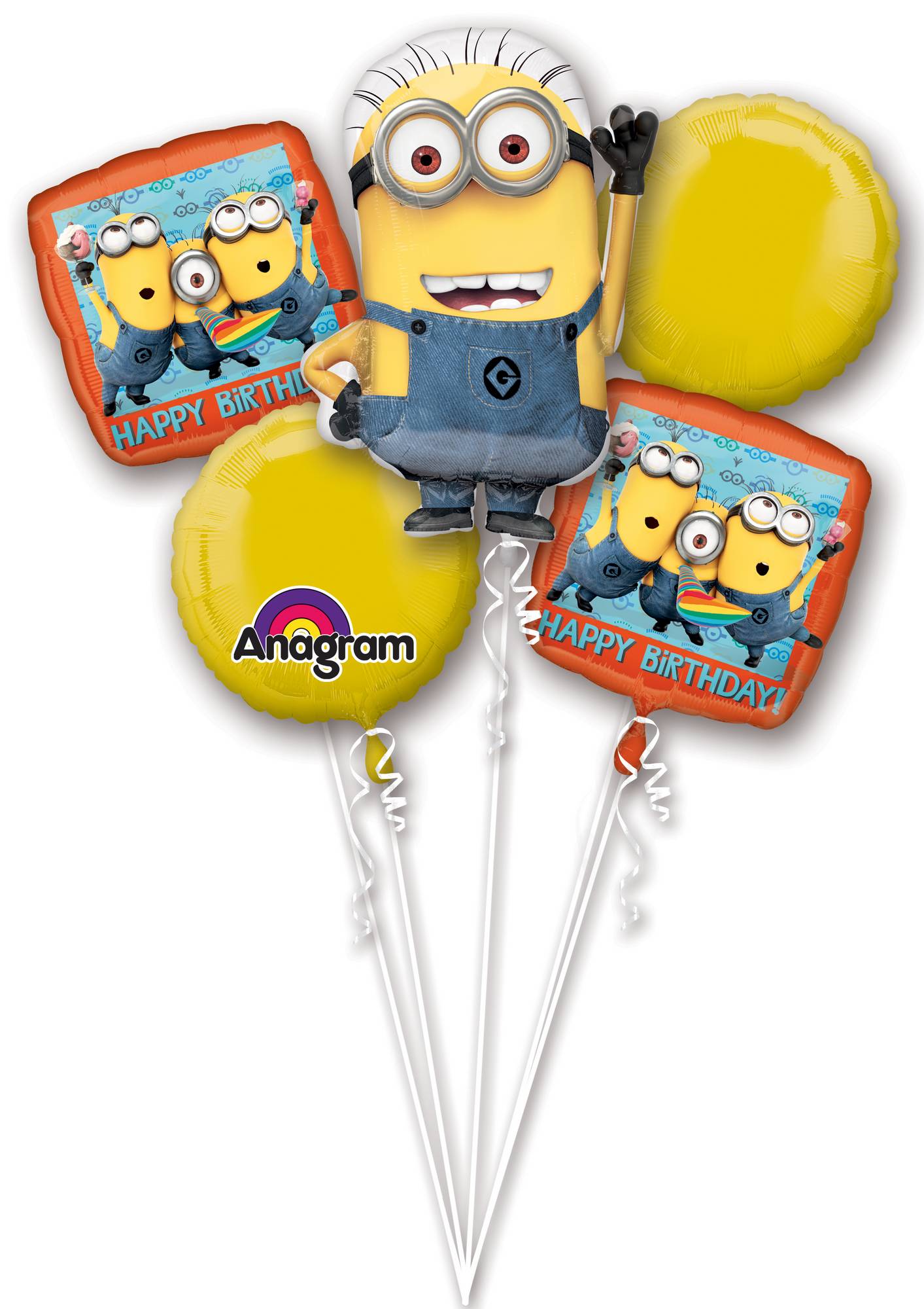 Bouquet ballons aluminium Minions