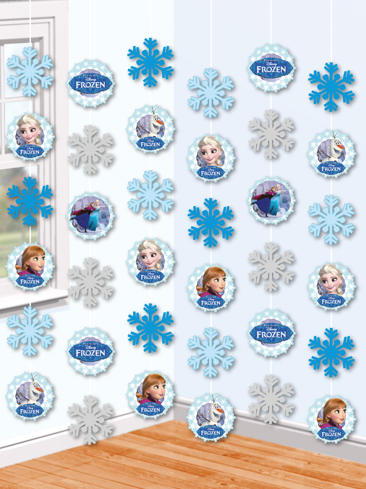 Suspensions flocons La Reine des Neiges