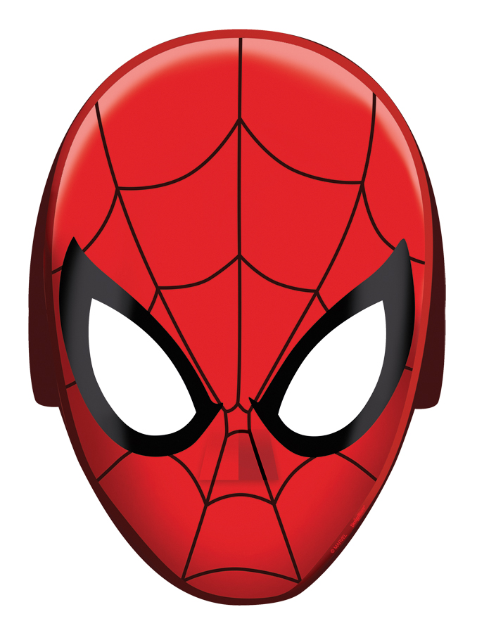 8 Masques en carton Spiderman