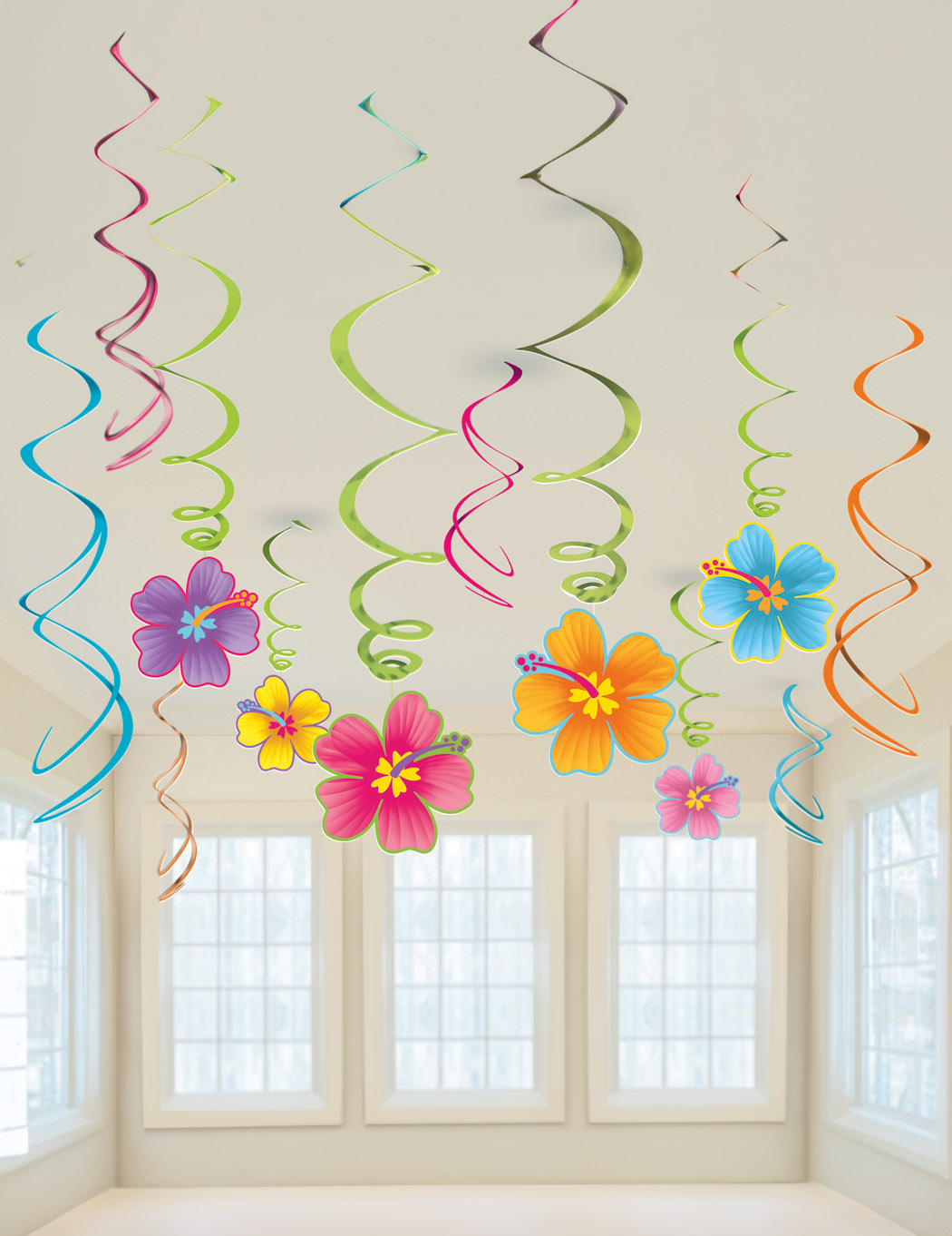 Lot de 12 suspensions hawaïennes