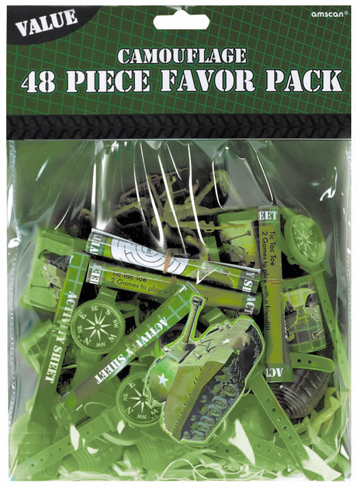 Kit 48 petits jouets camouflage