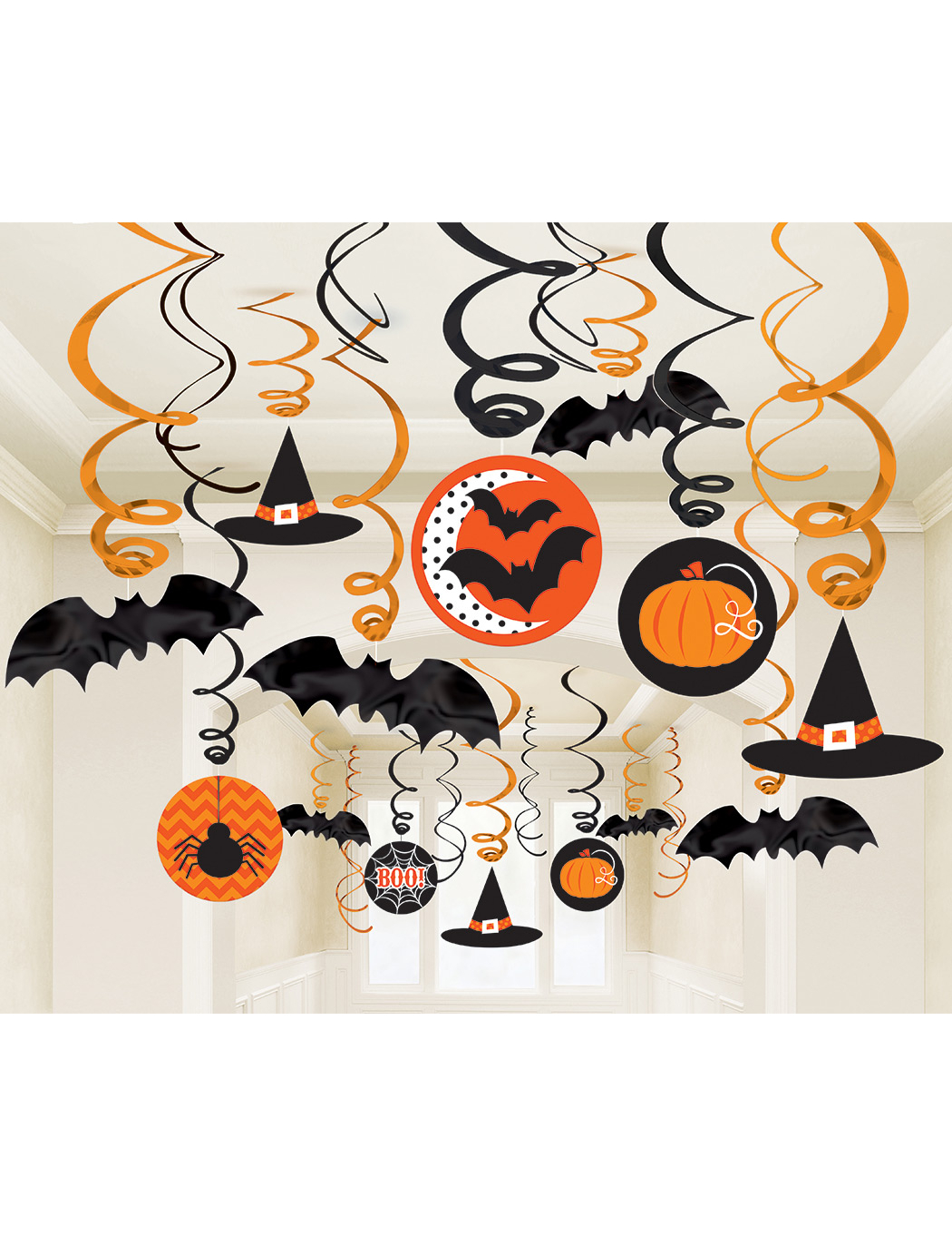 30 Décorations spirales Halloween