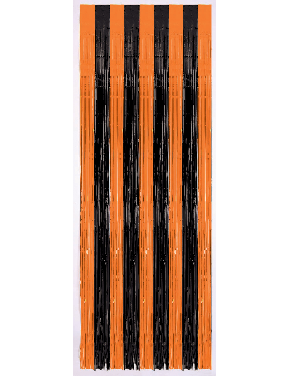 Rideau de porte orange et noir Halloween