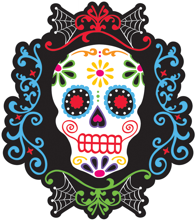 Décoration murale tête de mort mexicaine