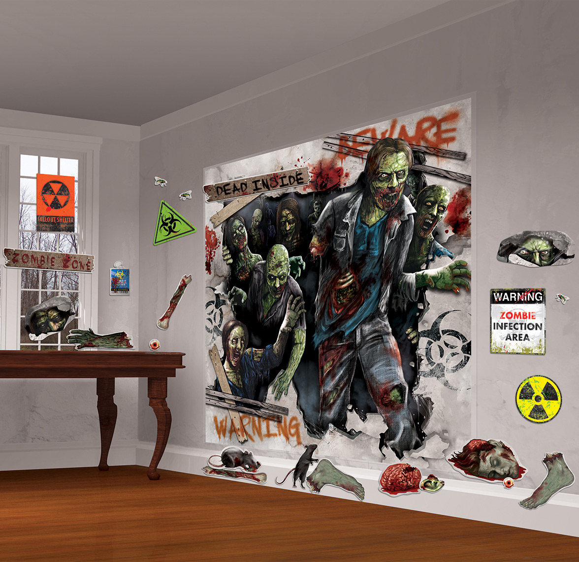 Kit de décoration murale Zombies