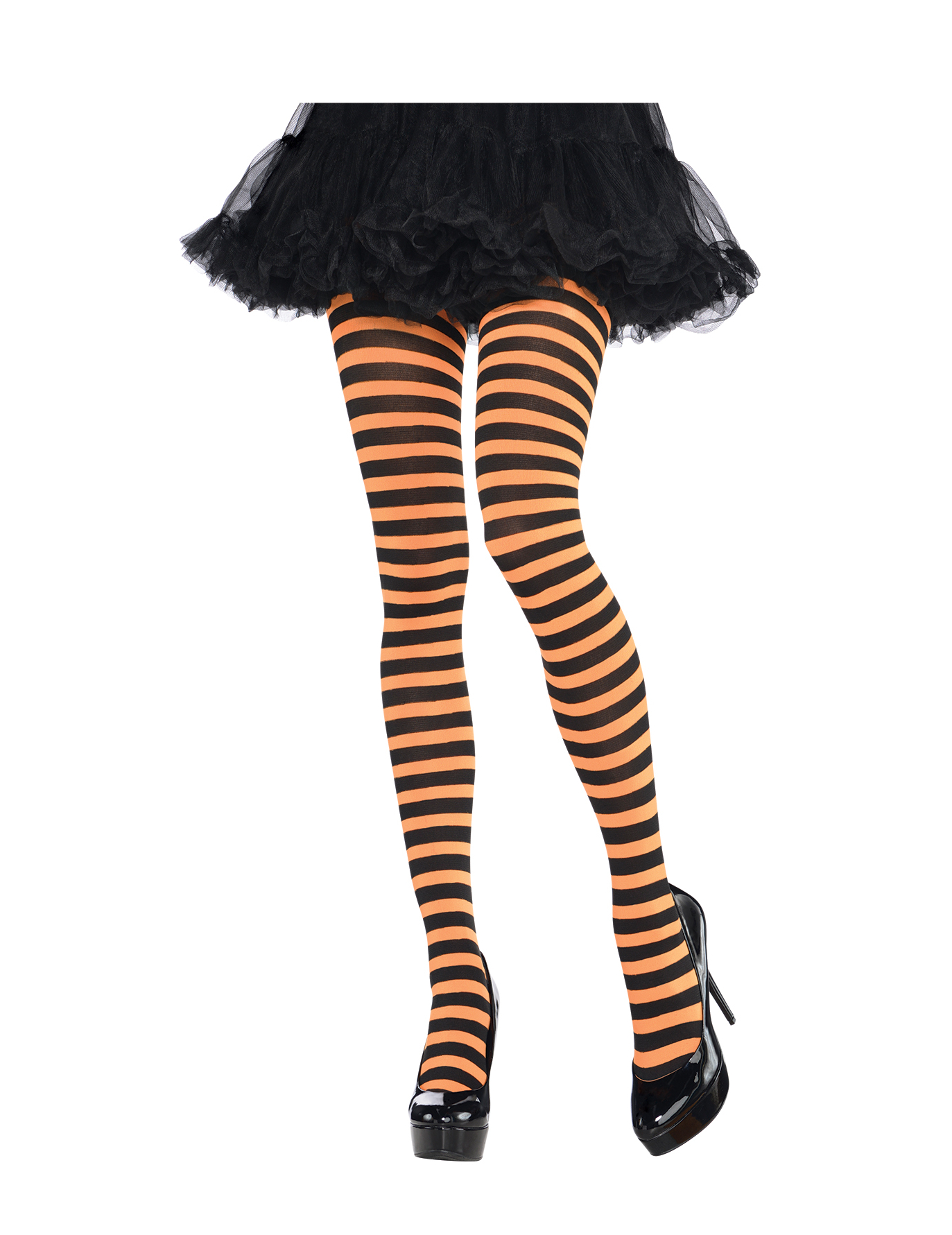 Collants Orange et Noir Adulte