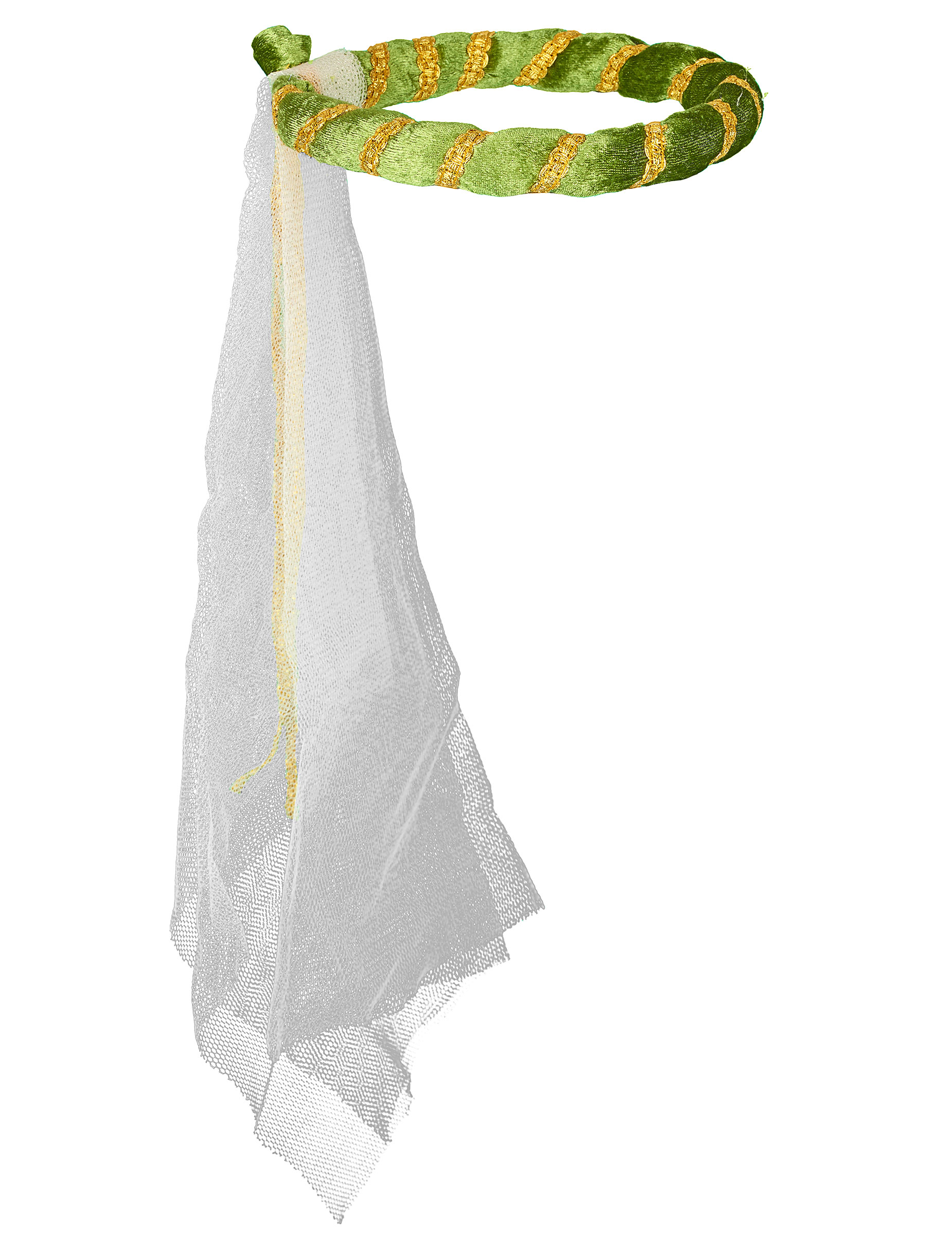 Coiffe médiévale verte fille