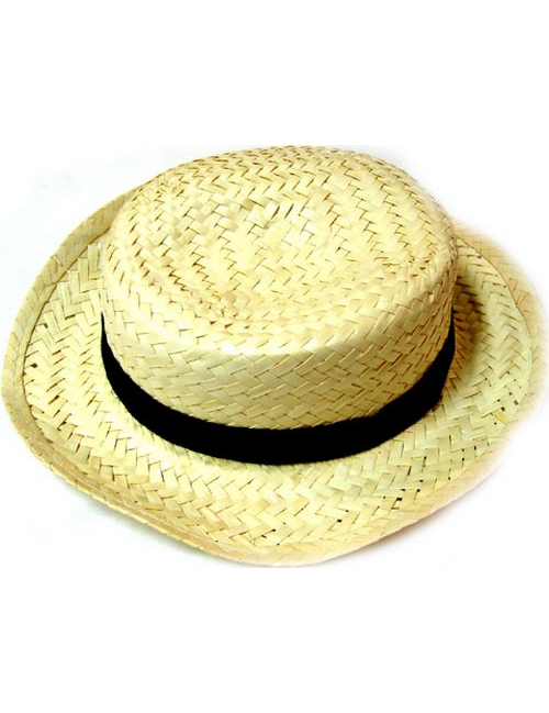 Chapeau canotier paille adulte