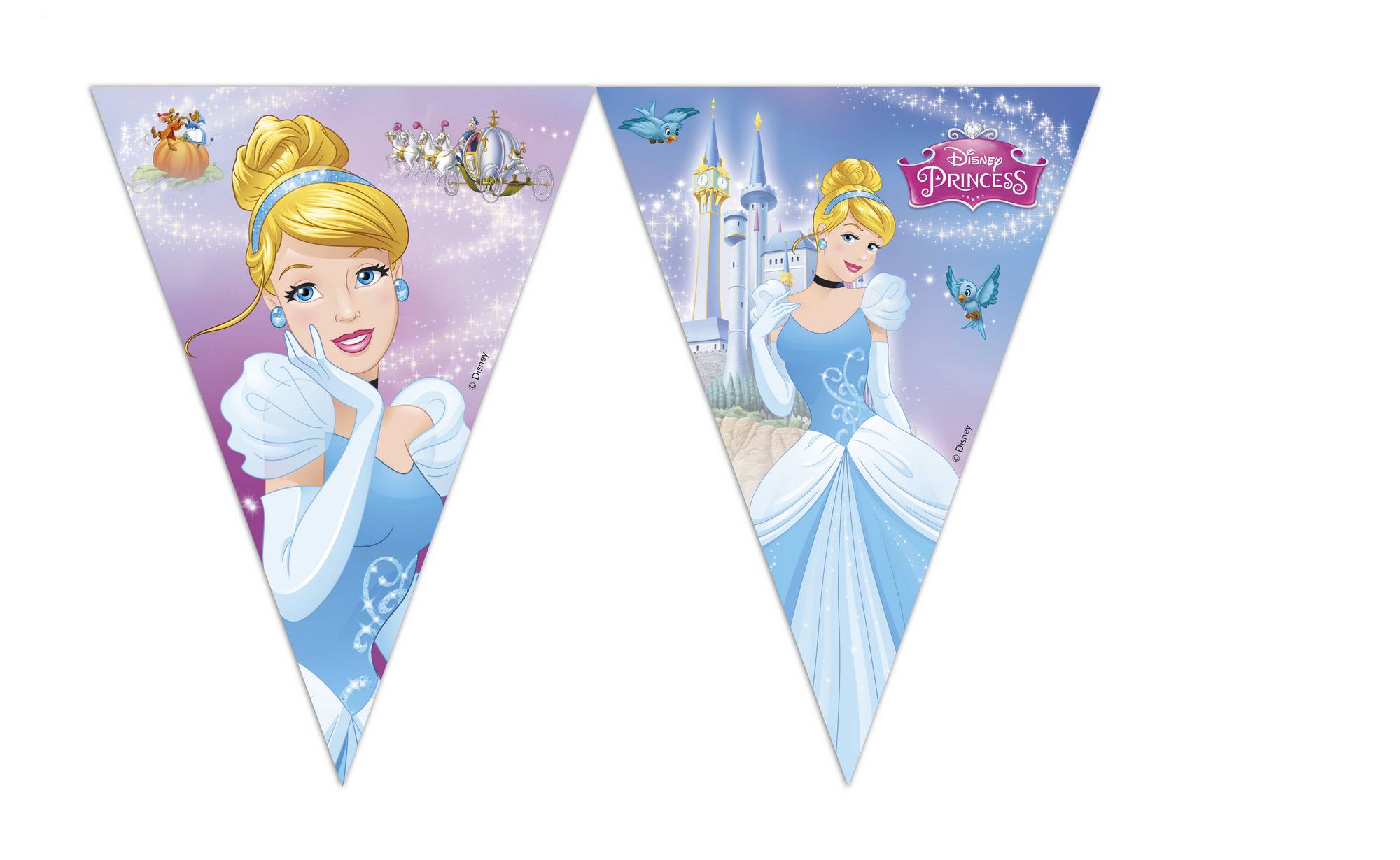 Guirlande Fanions Cendrillon 230 cm