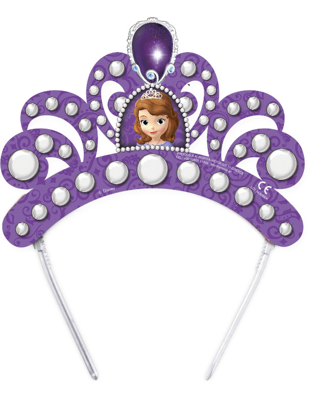 6 Diadèmes Princesse Sofia
