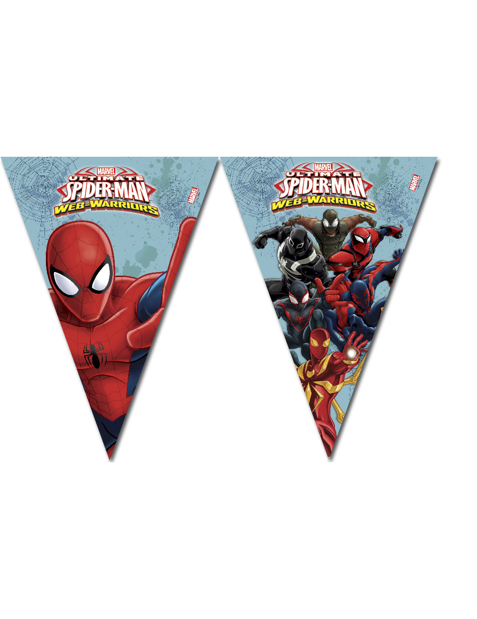 Guirlande à fanions Spiderman Web-Warriors 2.60 m