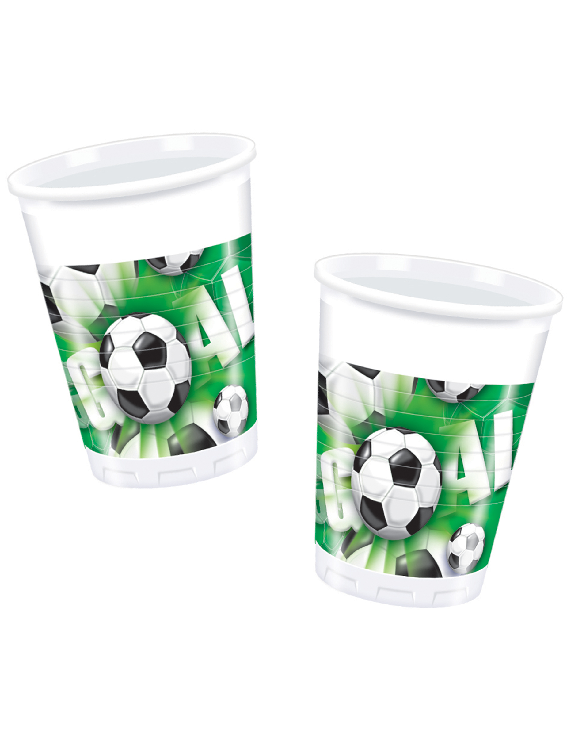 10 Gobelets en plastique Goal Football