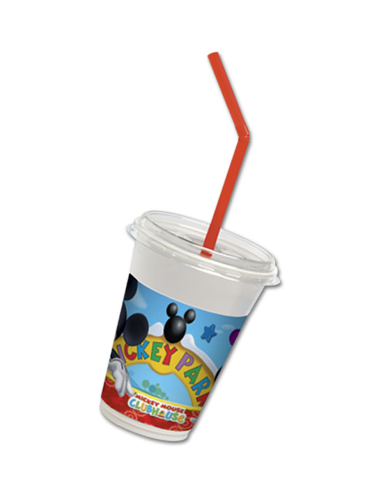 12 Gobelets à couvercle Mickey Mouse 200 ml